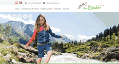 Desktop Screenshot of haus-binder.com