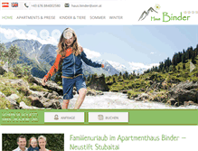 Tablet Screenshot of haus-binder.com